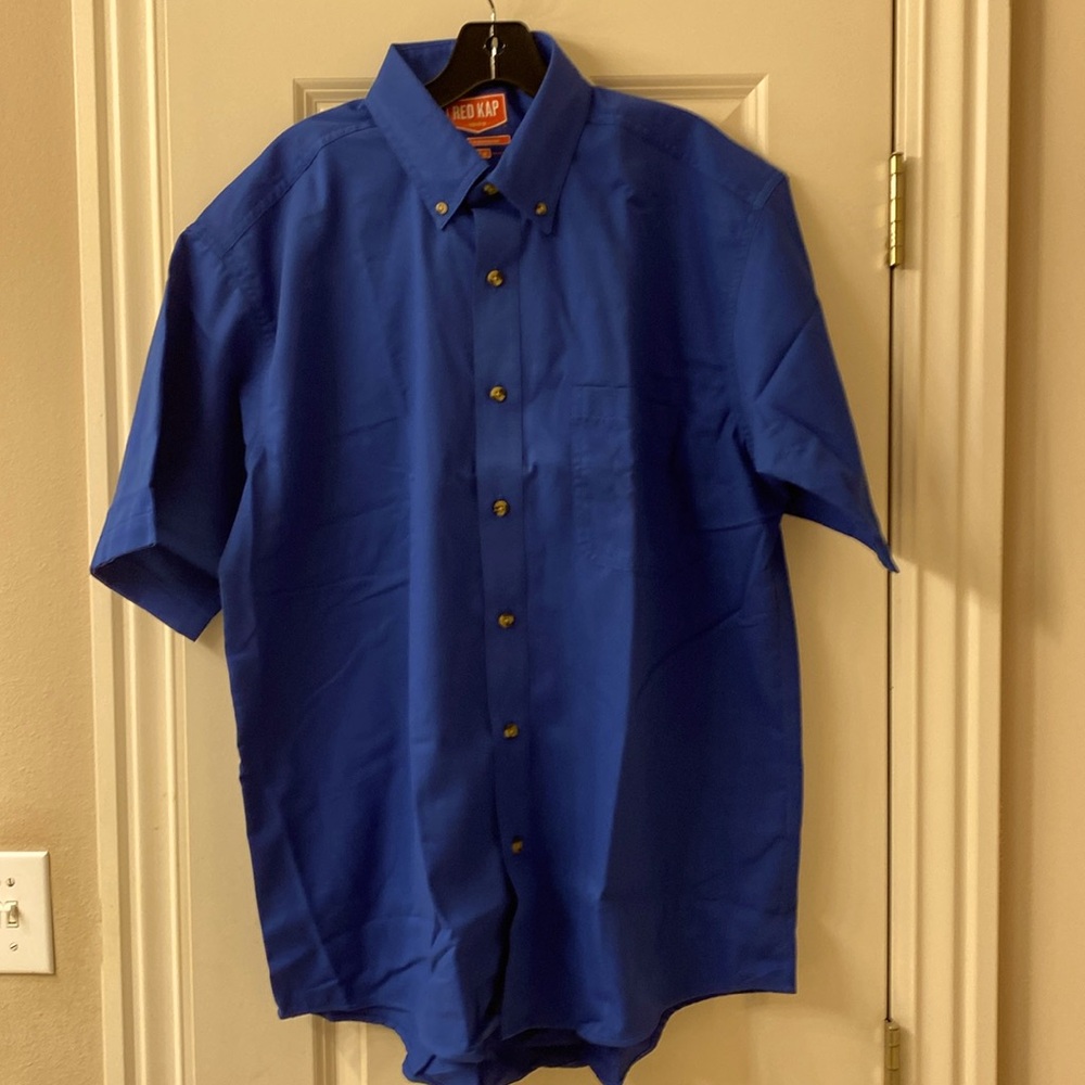 Red Cap , Men’s Royal Blue S/S shirt. Style# 1T22RB, Large, NWT.